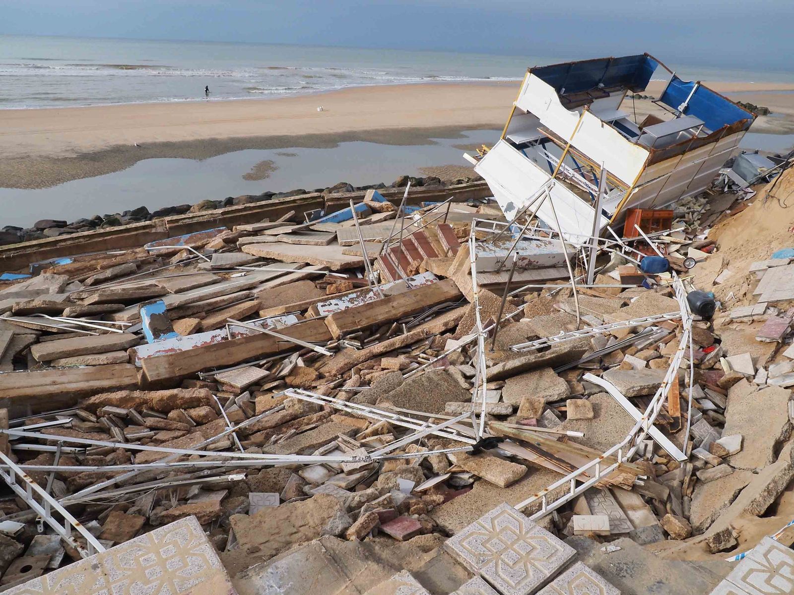 Matalascañas ha sido el punto de la costa onubense más castigado por la última gran borracsa, Francis