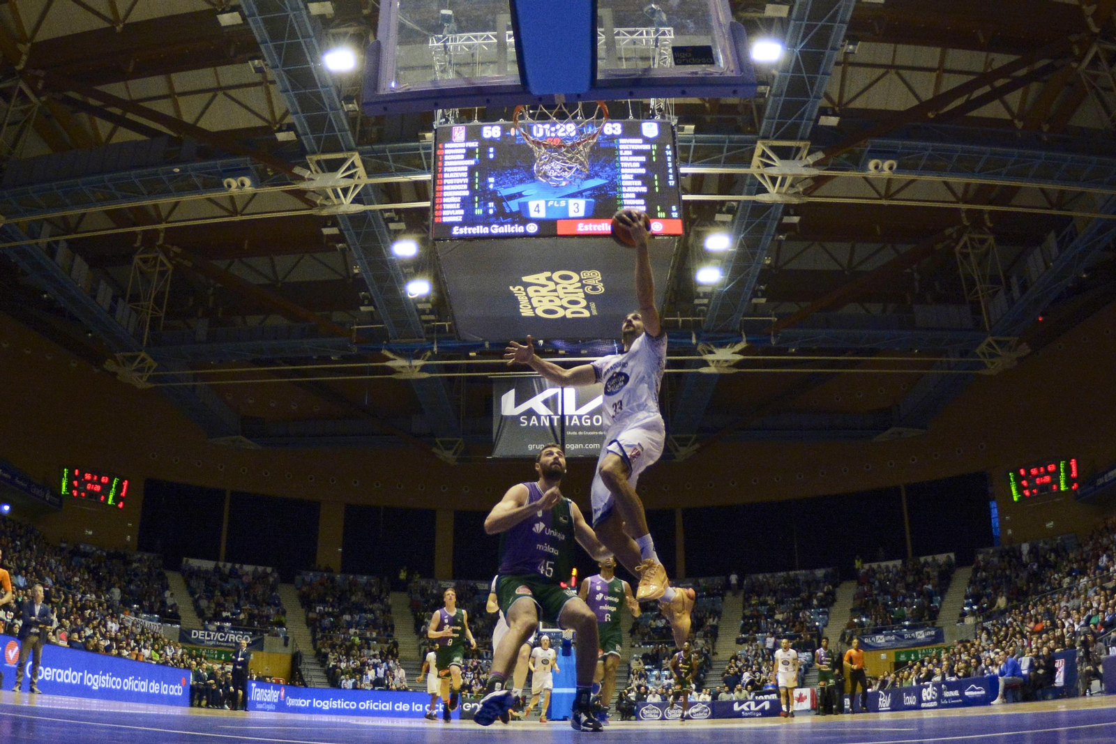 El Obradoiro-Unicaja, en fotos
