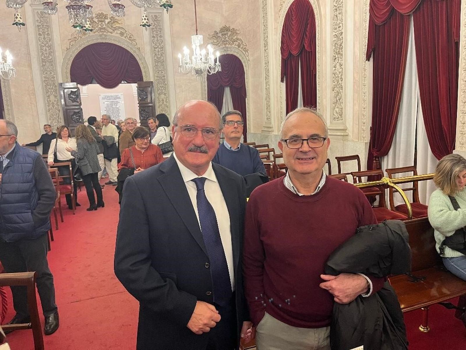 Diego Jiménez y Juan Fierro coincidieron en el homenaje.