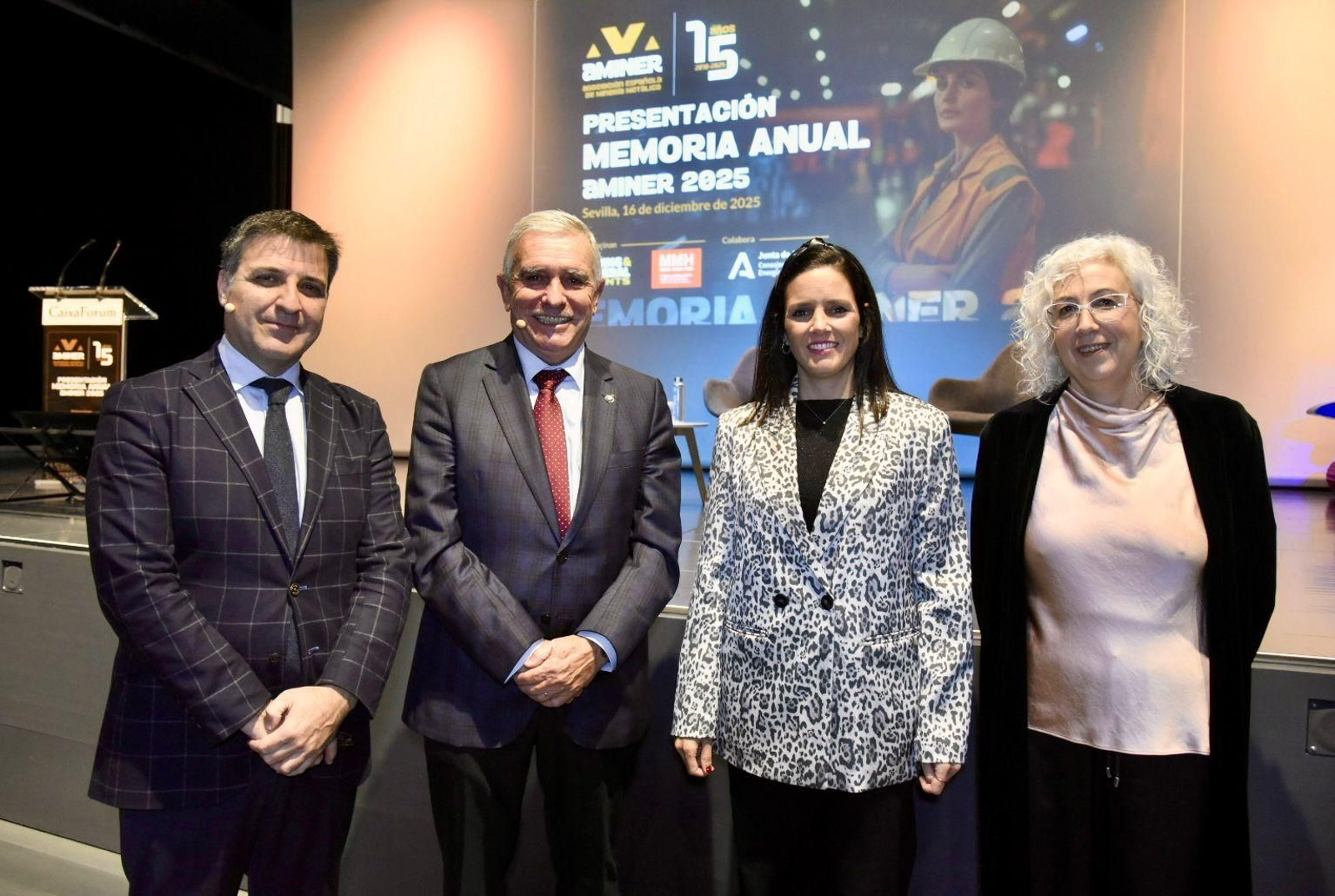 Cristóbal Sánchez, Enrique Delgado, Estefanía Delgado y Mercedes Vázquez
