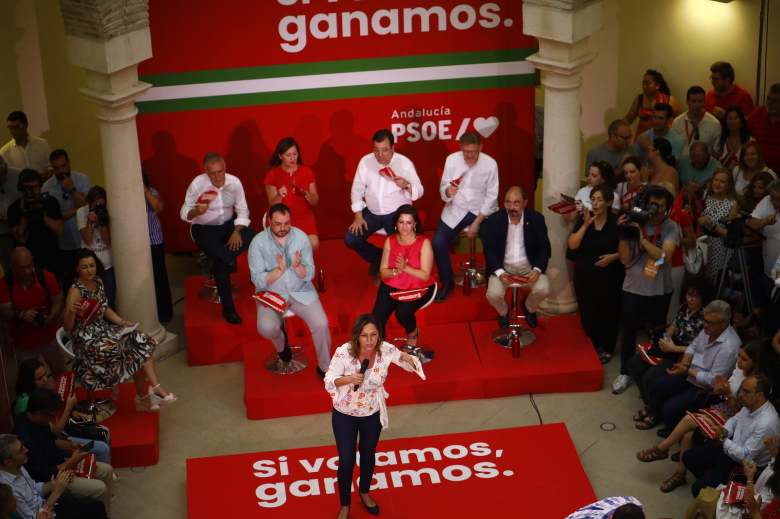 Elecciones Andalucía: La visita de los barones del PSOE en Córdoba, en imágenes