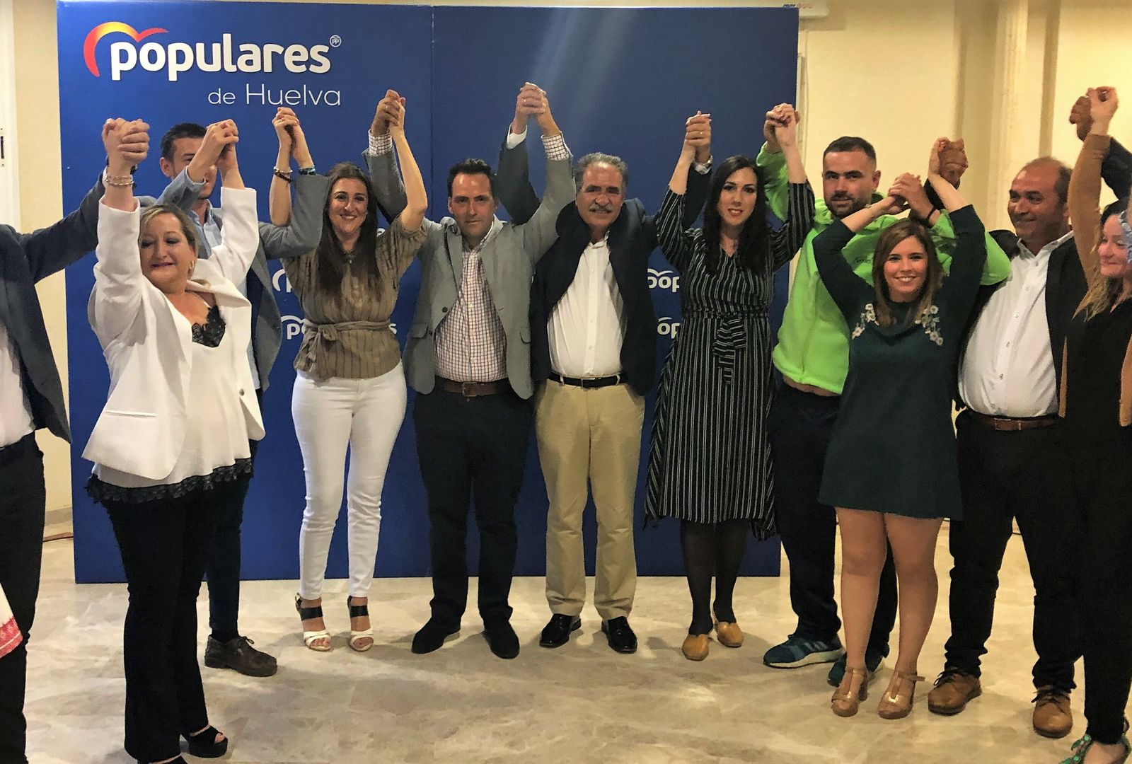 Candidatura del PP que concurre a las elecciones municipales en Niebla.
