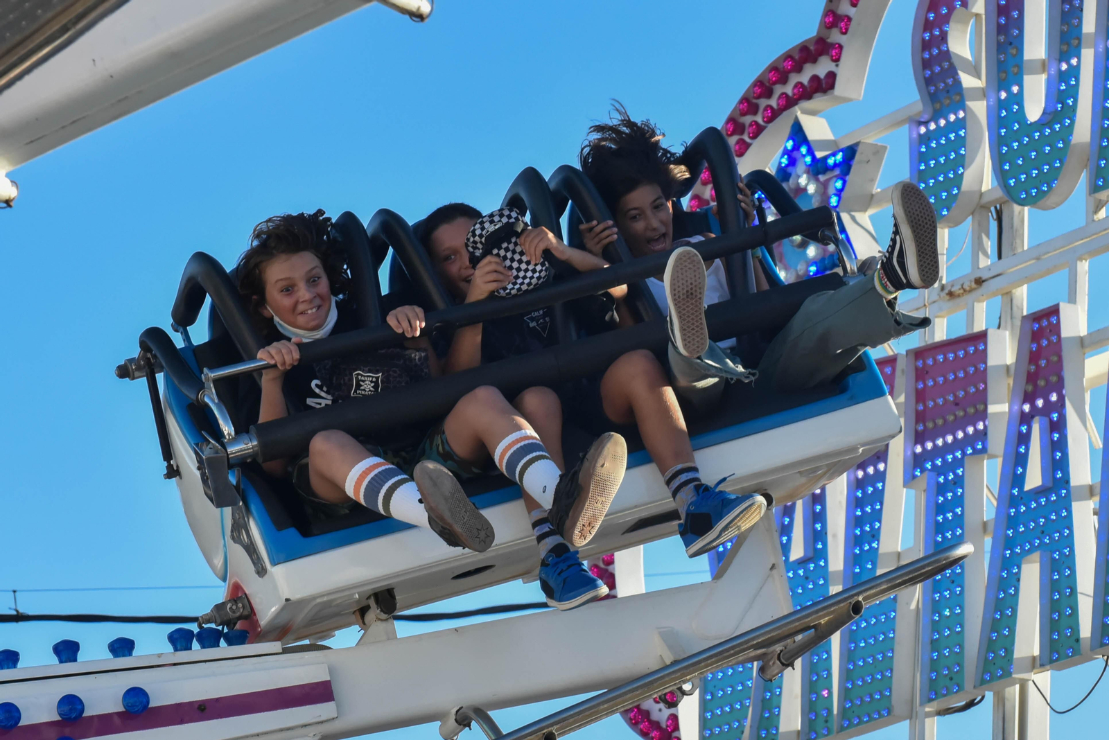 Las fotos de una tarde en un universo de atracciones en Tarifa