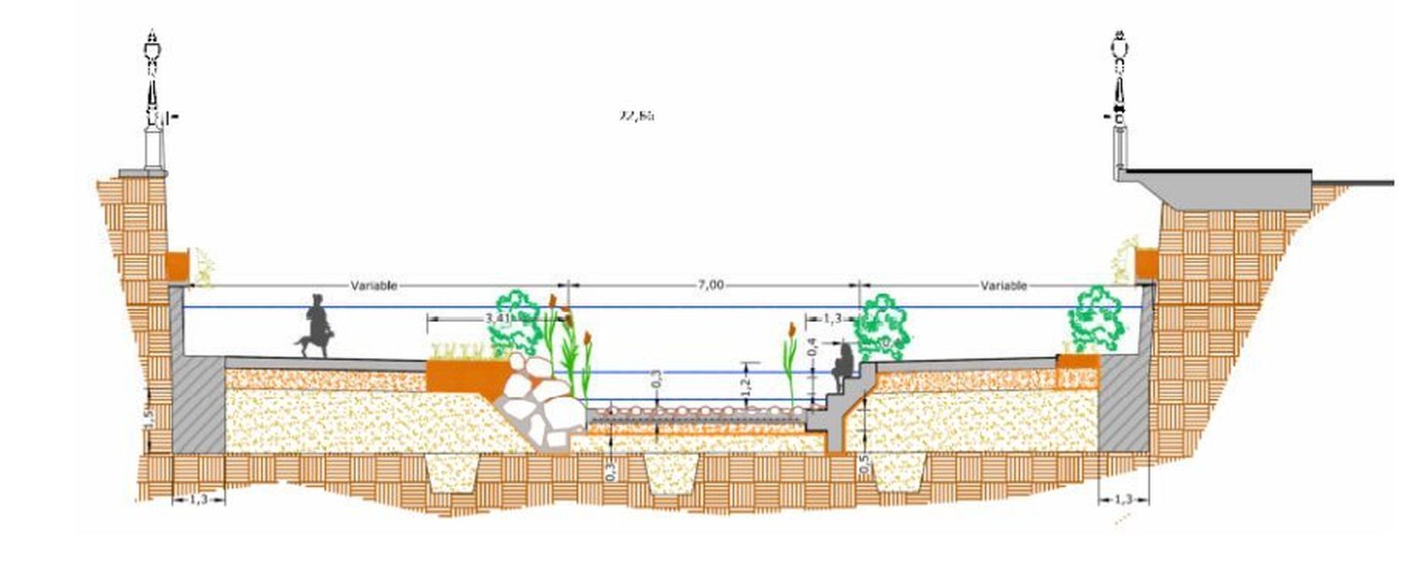 Sección de la propuesta de Genil Vivo, que no consiguió financiación.