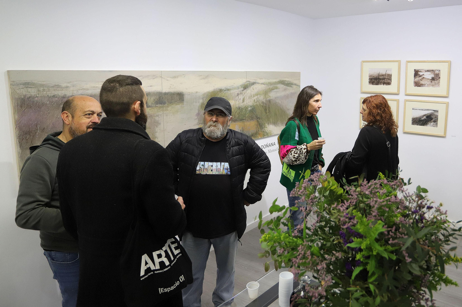 Imágenes de la exposición "DOÑANA. Paisaje interior" de Luis Manuel Fernández, en la sala Espacio 0