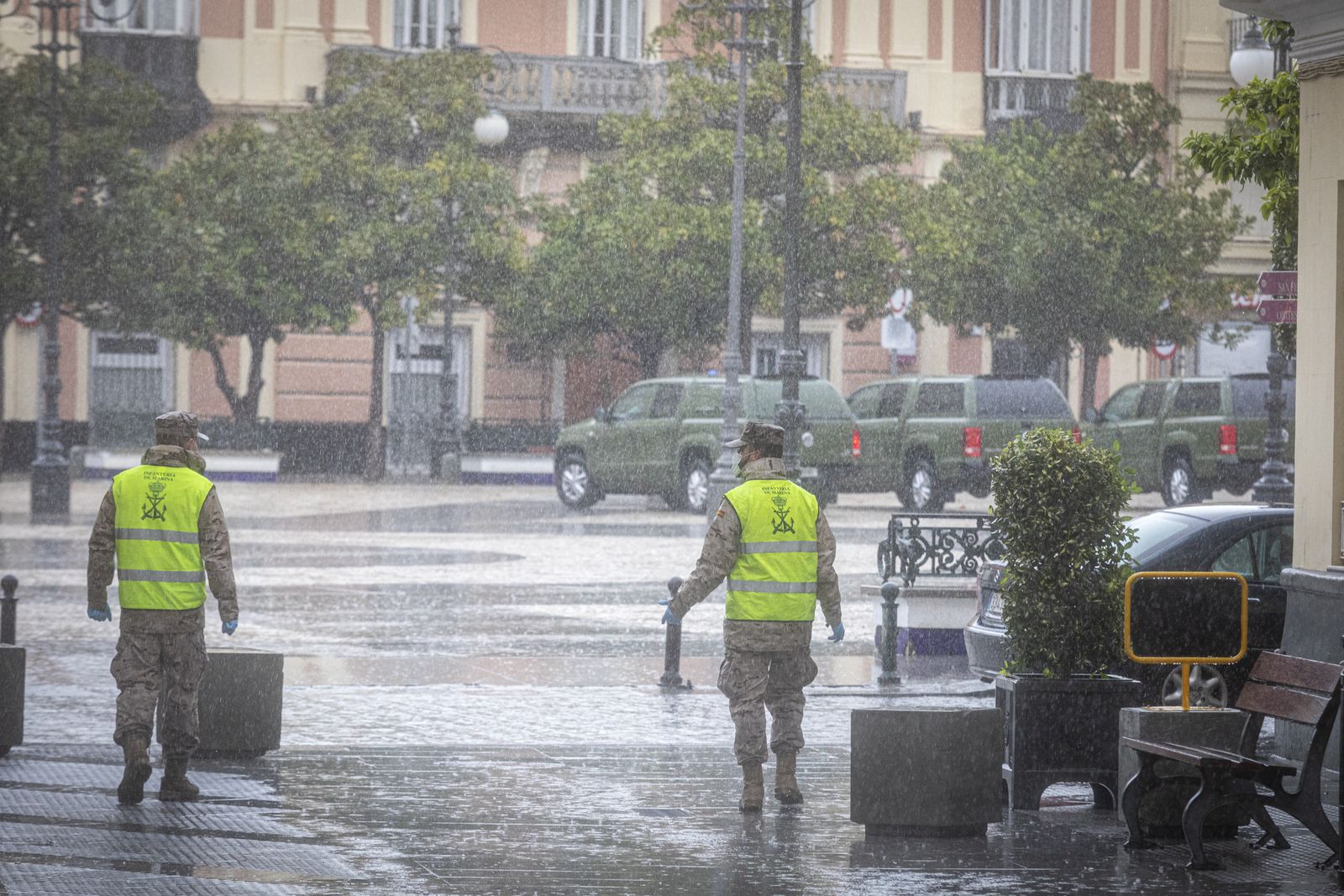 Presencia de ila Infanteria de Marina en Cádiz