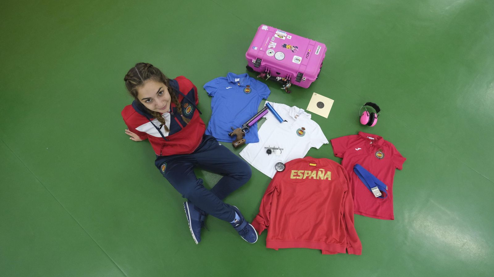 Ana Castillo, deportista huercalense de tiro olímpico