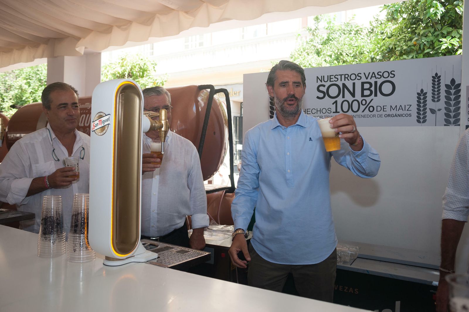 Las fotos de la visita del Málaga CF a la Feria