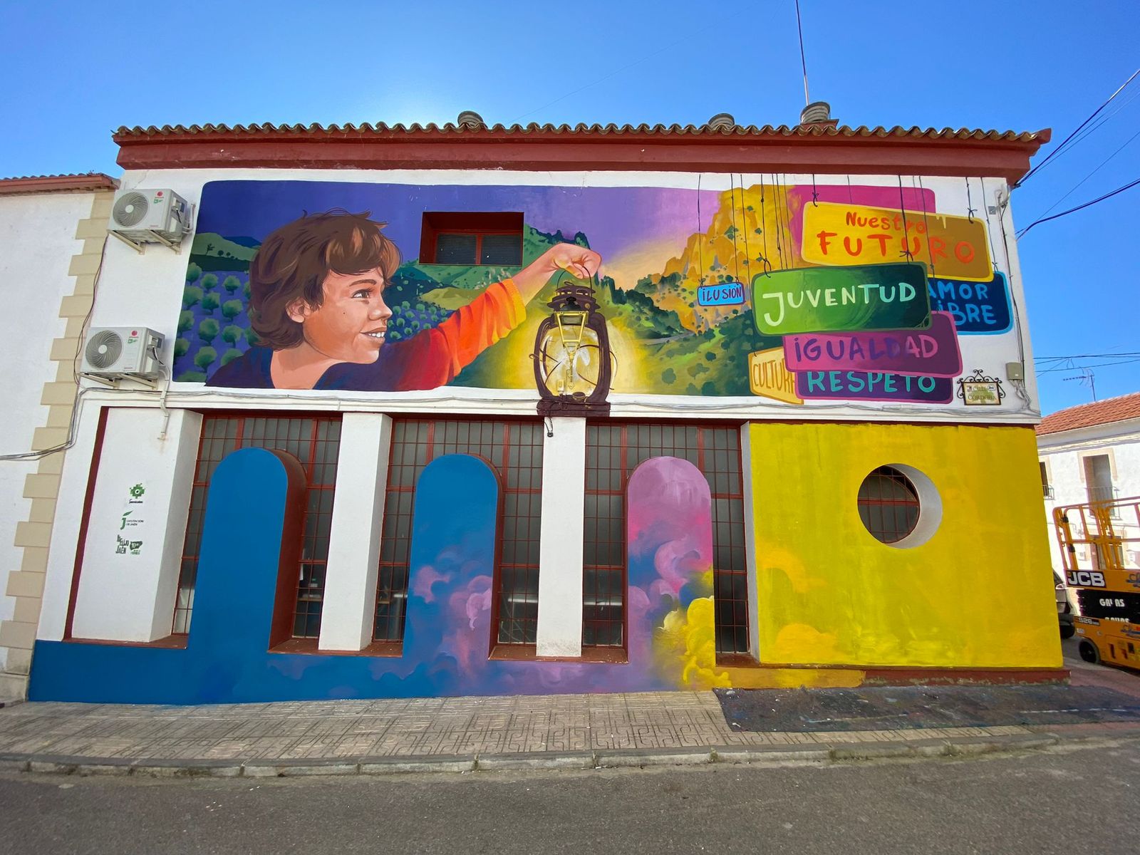 Mural del artista Coche Tomé, en Santa Elena.