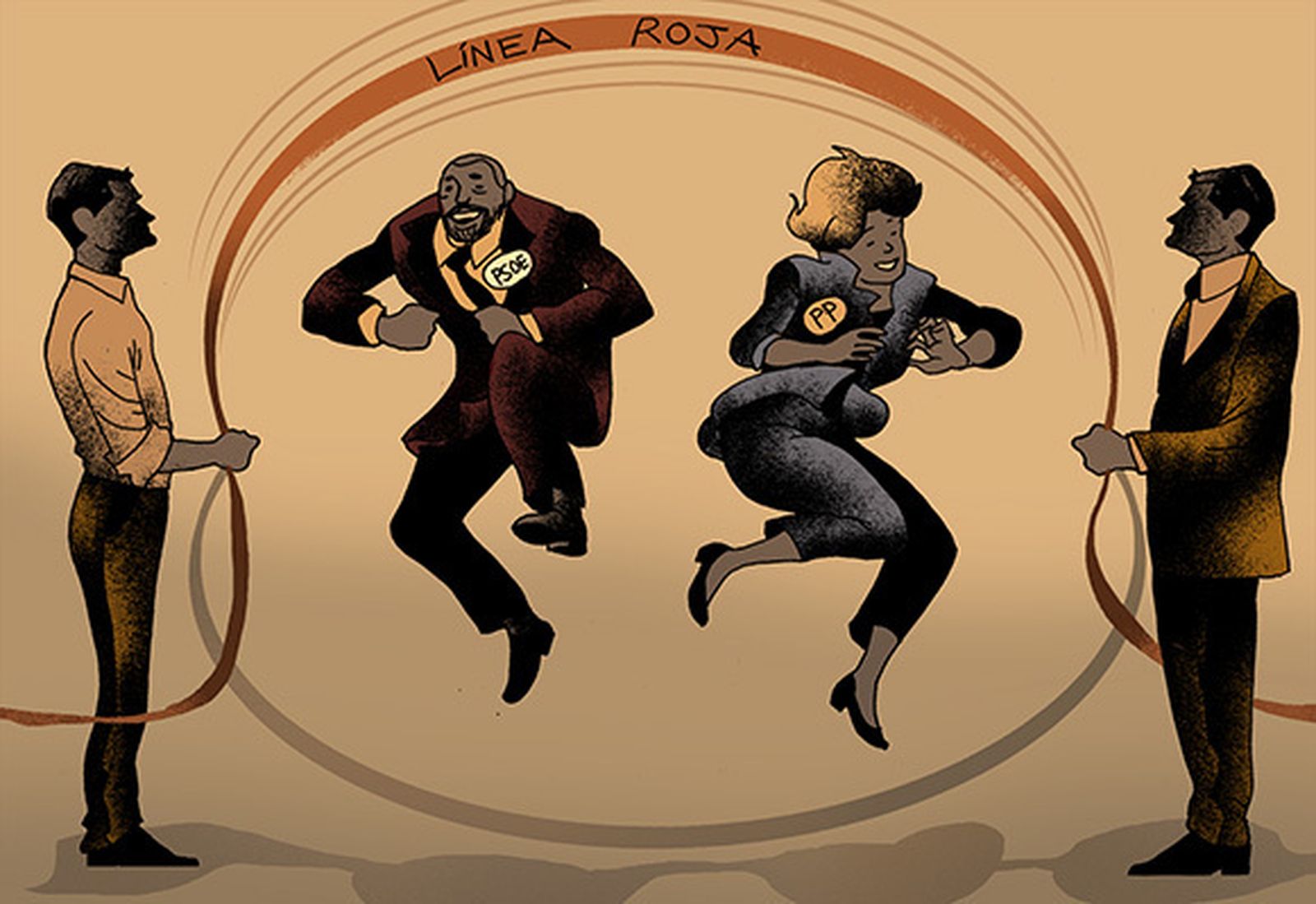 La delgada línea naranja