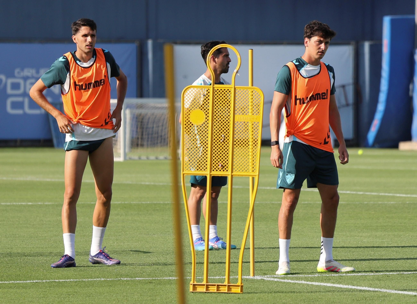 Eneko Jauregi se ejercita en su primer día como jugador del Málaga CF