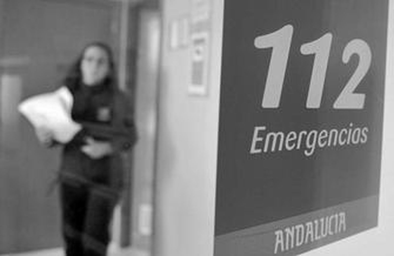 Entrada de las oficinas del servicio de Emergencias 112.