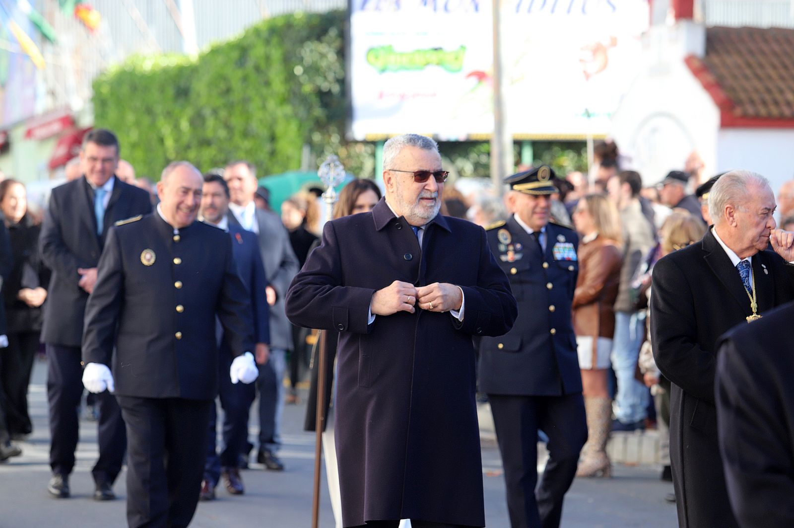 Imágenes del ambiente en la procesión de San Sebastián