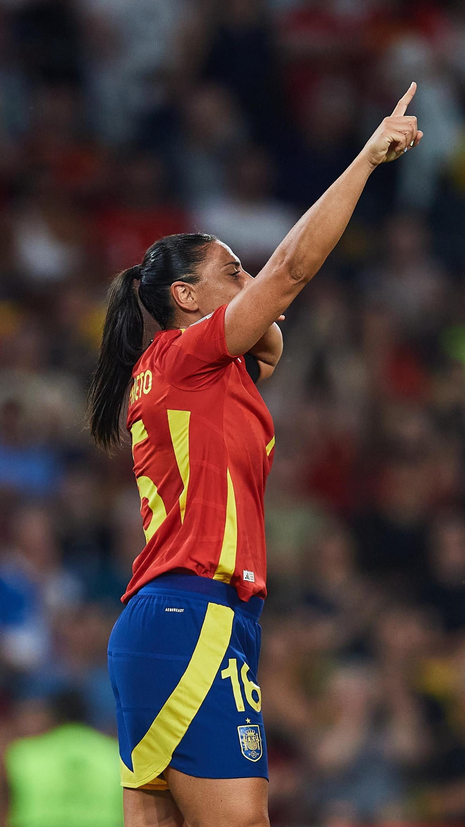 Las fotos del España - Portugal en la Eurocopa femenina