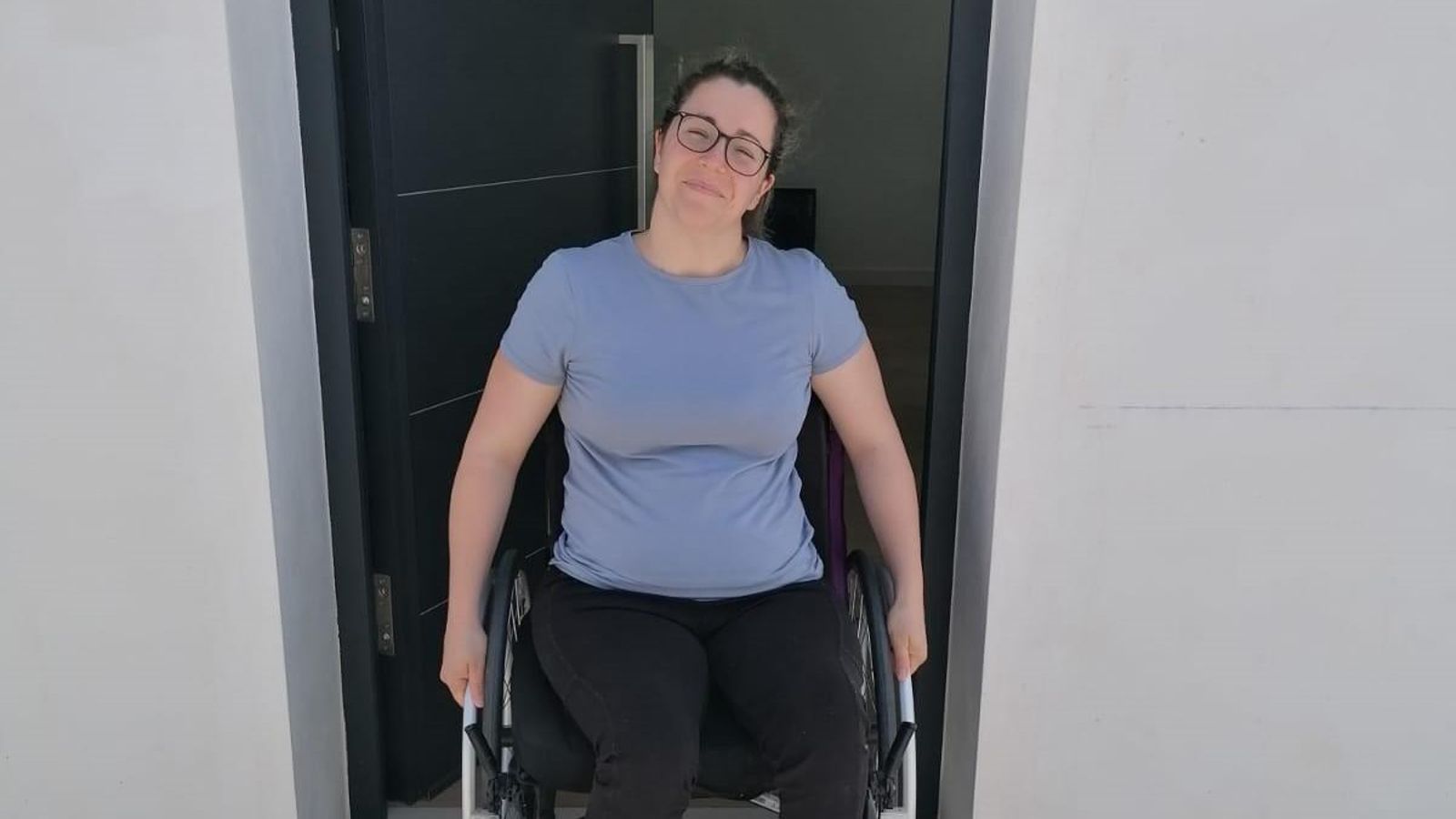 Rocío Martín pasó ocho meses en rehabilitación en un hospital de Toledo.