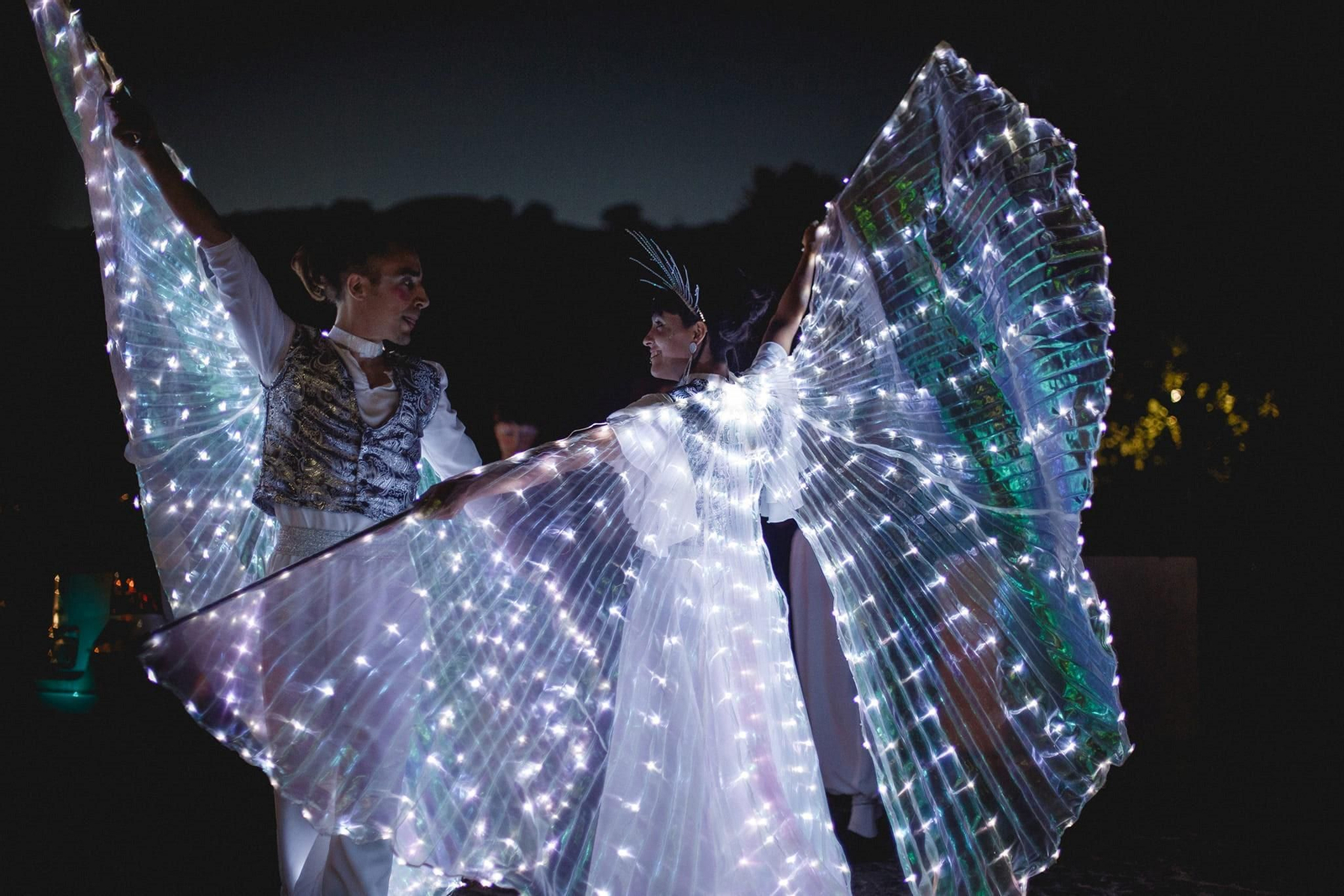 Pasacalles de luces de Arsalabrasa.