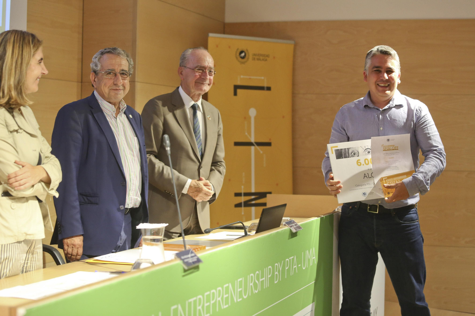 Las fotos de los premios del concurso de Spin-Off de la UMA 2019 Las fotos de los premios del concurso de Spin-Off de la UMA 2019