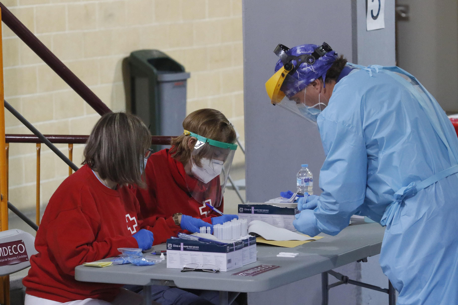 Las fotos del cribado en Vista Alegre