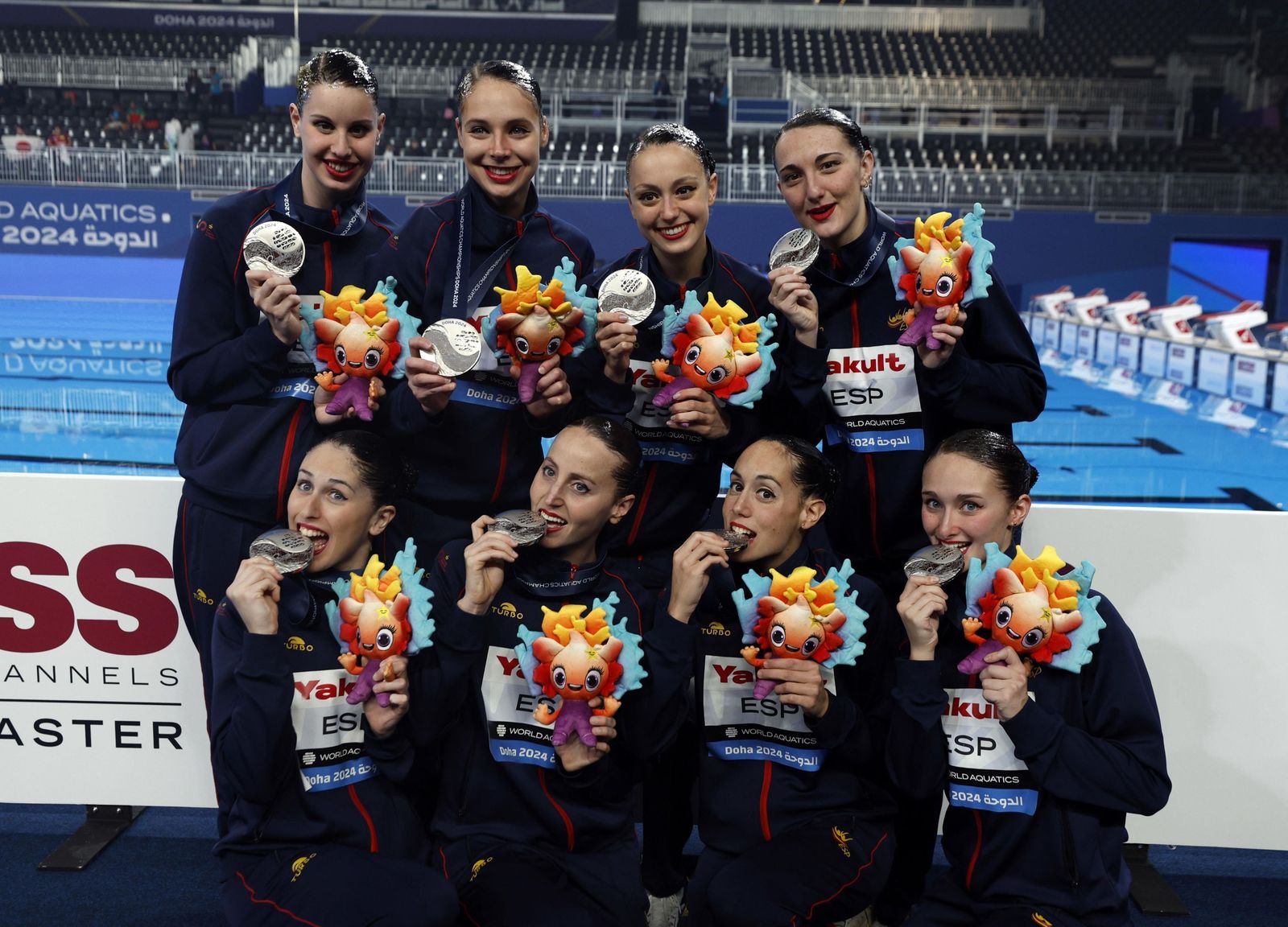 Las fotos de la medalla de plata de Alisa Ozhogina y Marina García con España