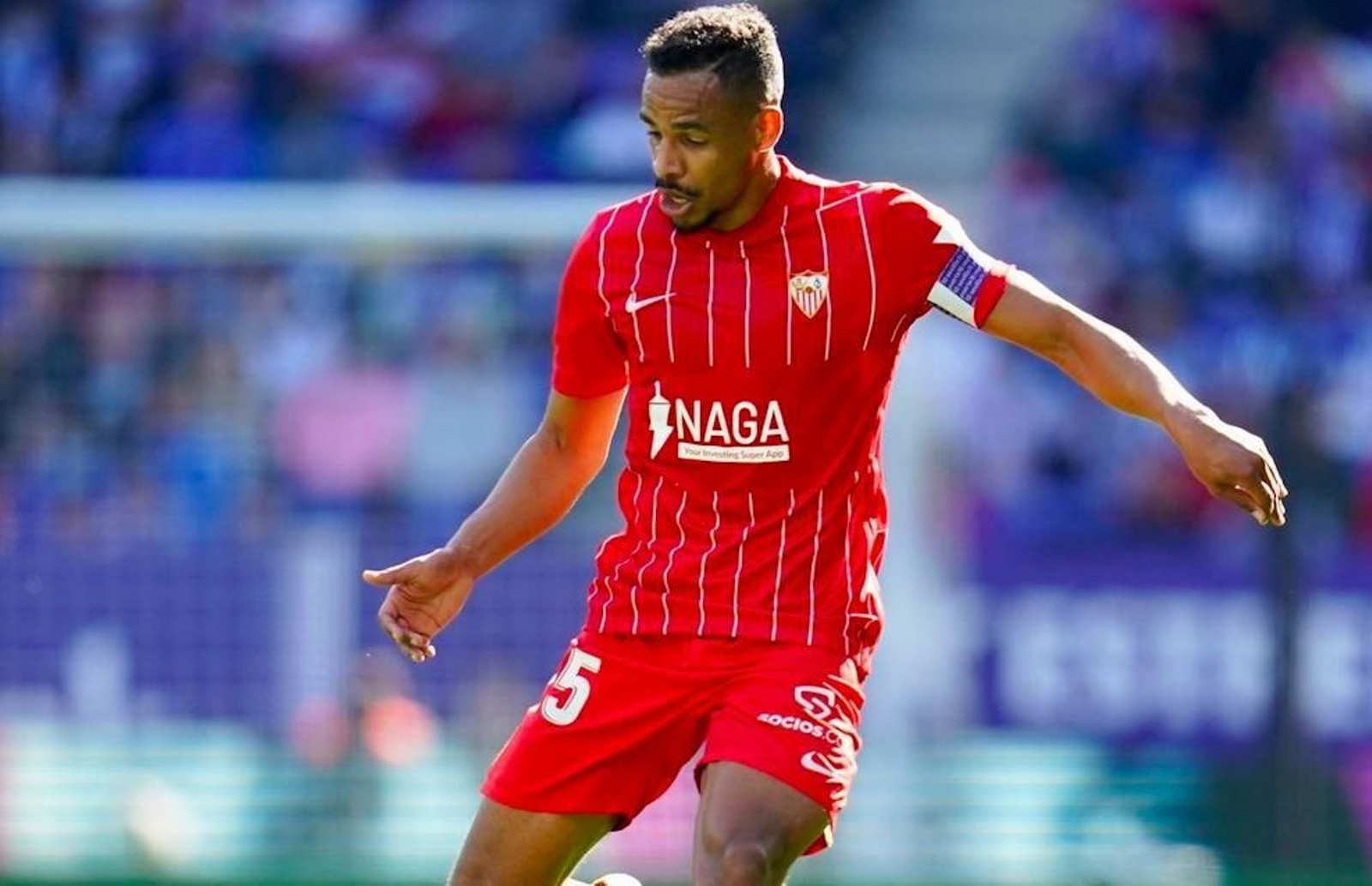 Fernando, en un lance del partido ante el Espanyol.