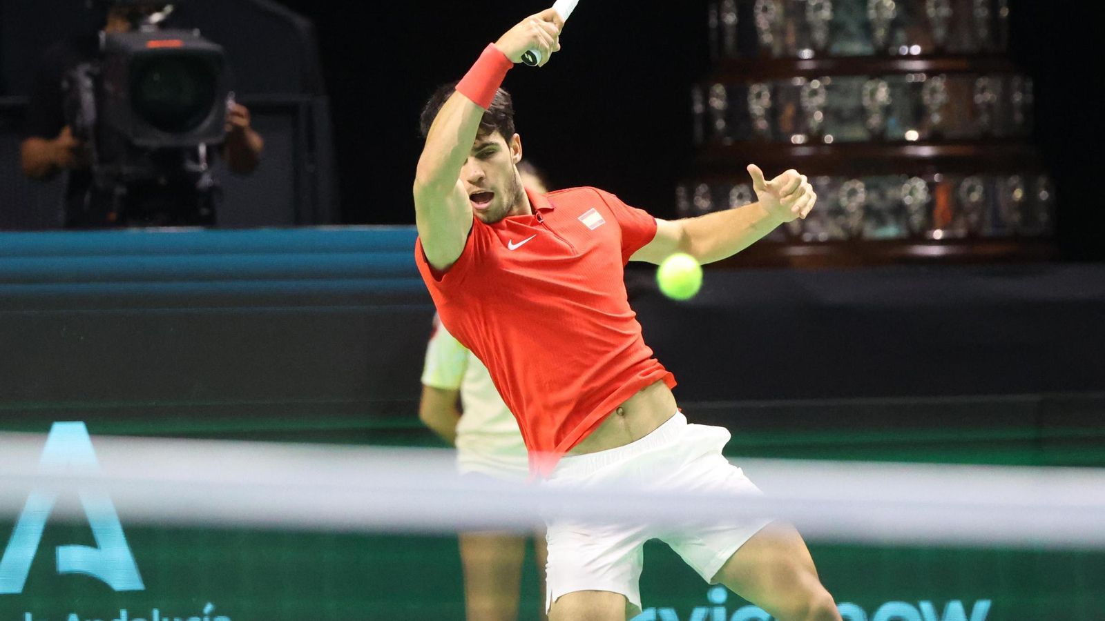 Las mejores fotos del Carlos Alcaraz-Griekspoor de la Copa Davis de Málaga