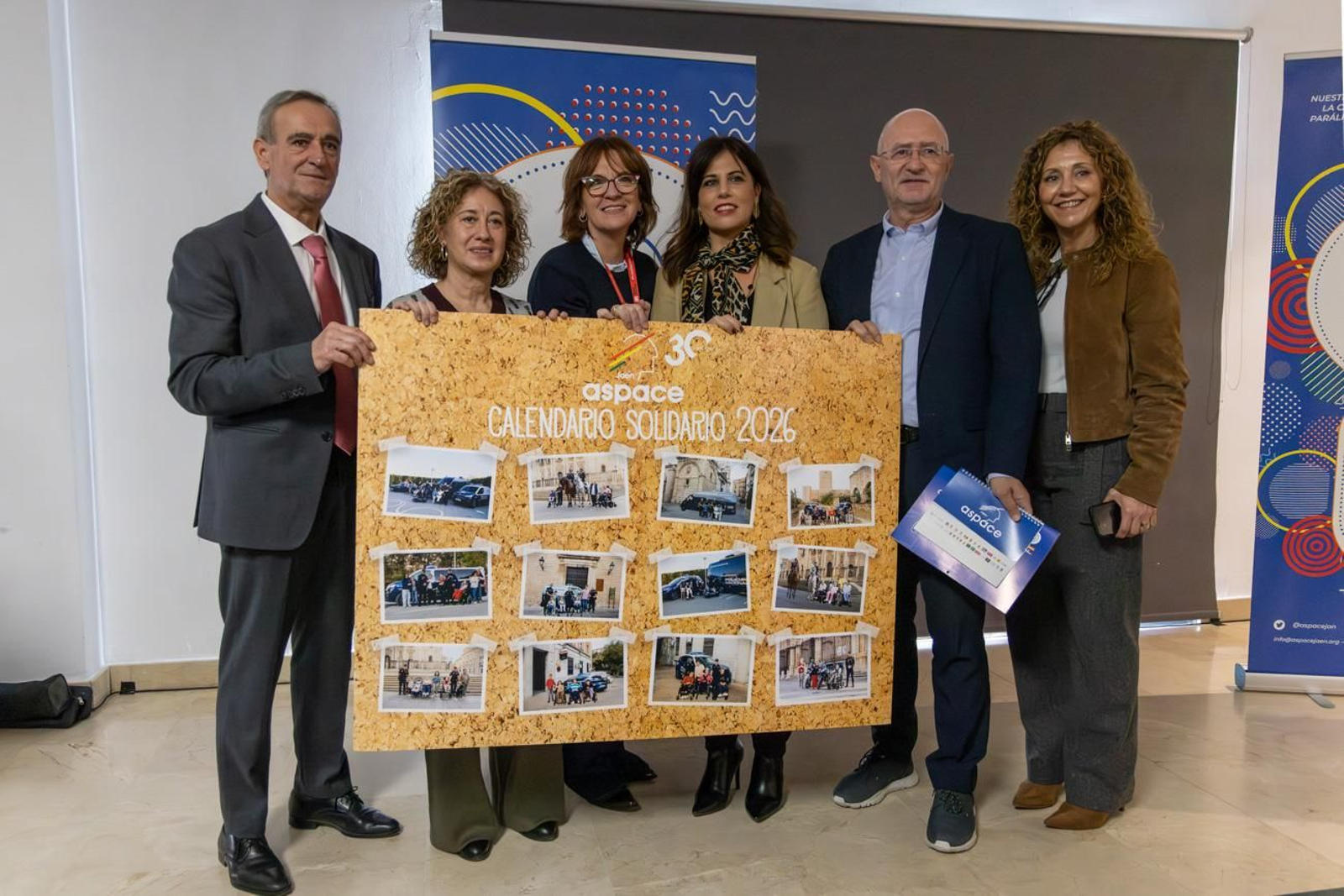 Presentación del Calendario Solidario 2026 de la Asociación de Parálisis Cerebral y Enfermedades Afines (Aspace)