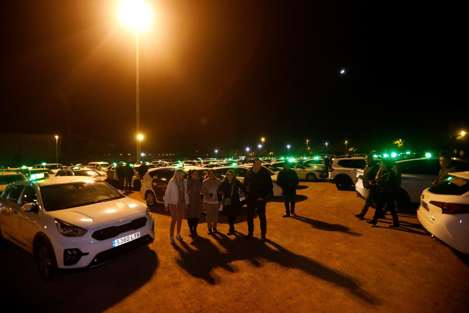 La protesta de los taxistas cordobeses contra las agresiones, en imágenes