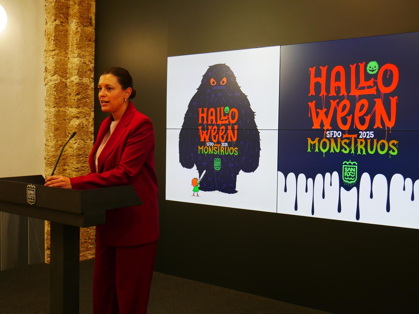 Cavada, durante la presentación del programa de actividades.