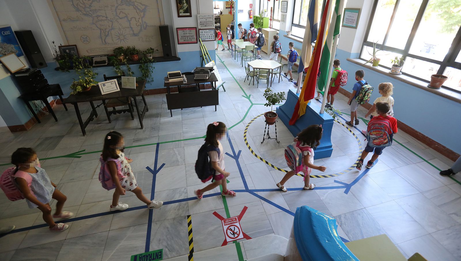 Vuelta al cole con medidas 'anti-Covid' en el colegio Isabel la Católica