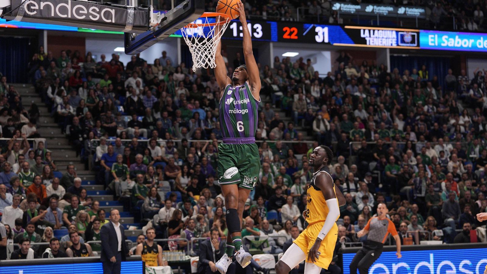 El Unicaja-La Laguna Tenerife, en fotos