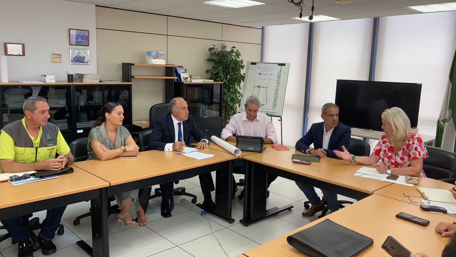 Un momento de la reunión.