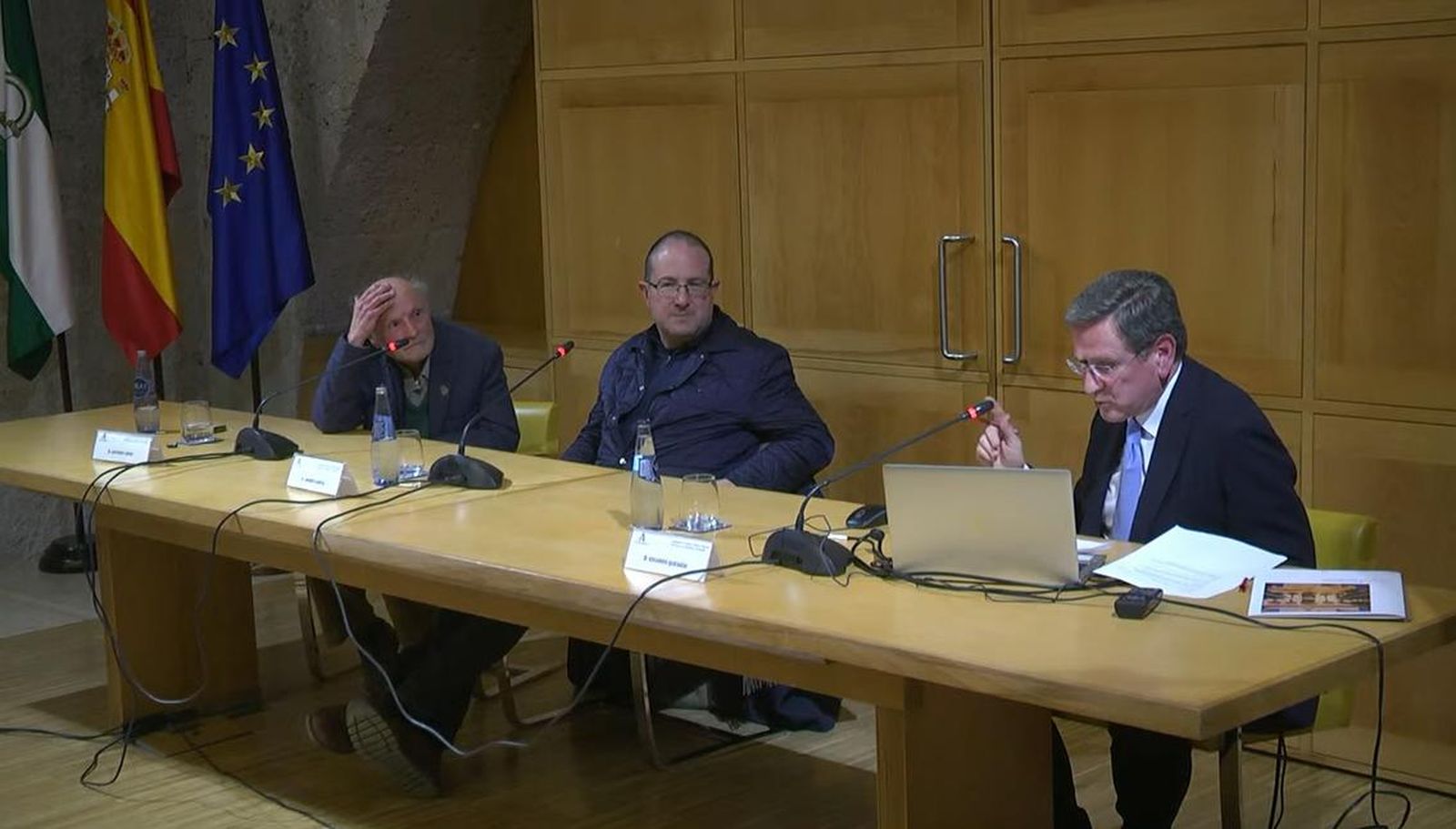 Un momento de la charla.