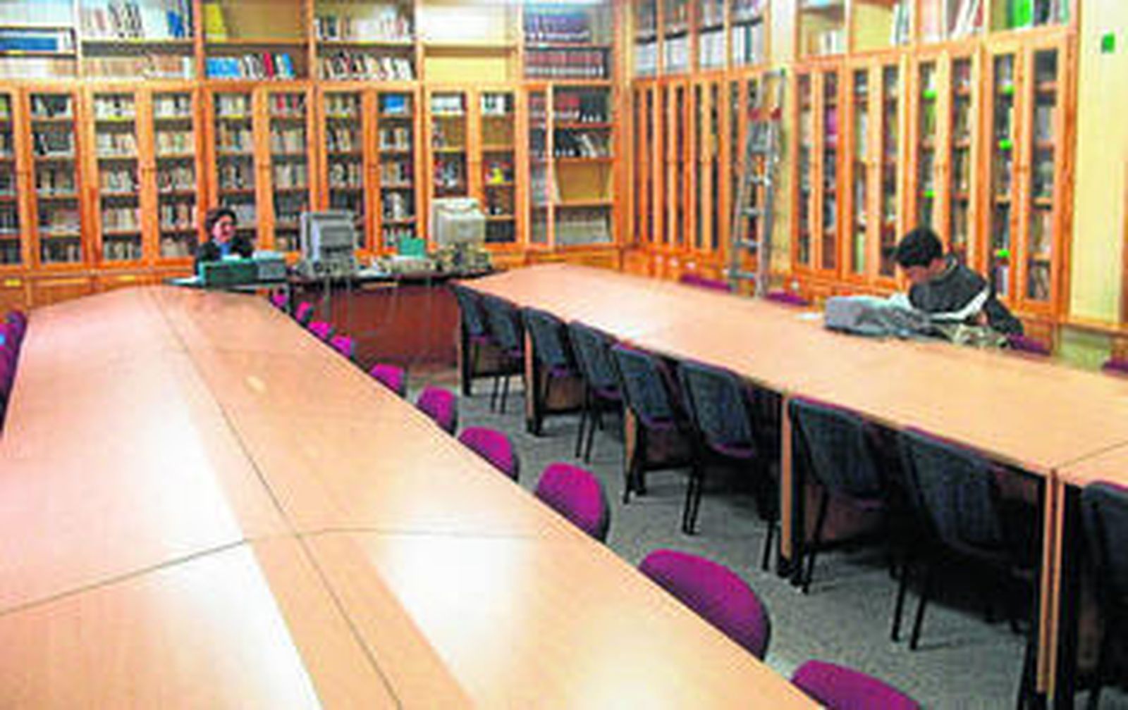 Imagen de la biblioteca Paco Moreno, del IES Mediterráneo.