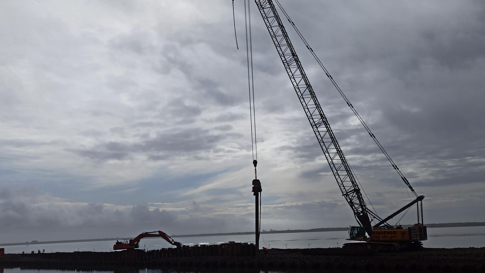 Imagen de las obras llevadas a cabo por Ferrrovial en el Muelle Sur.