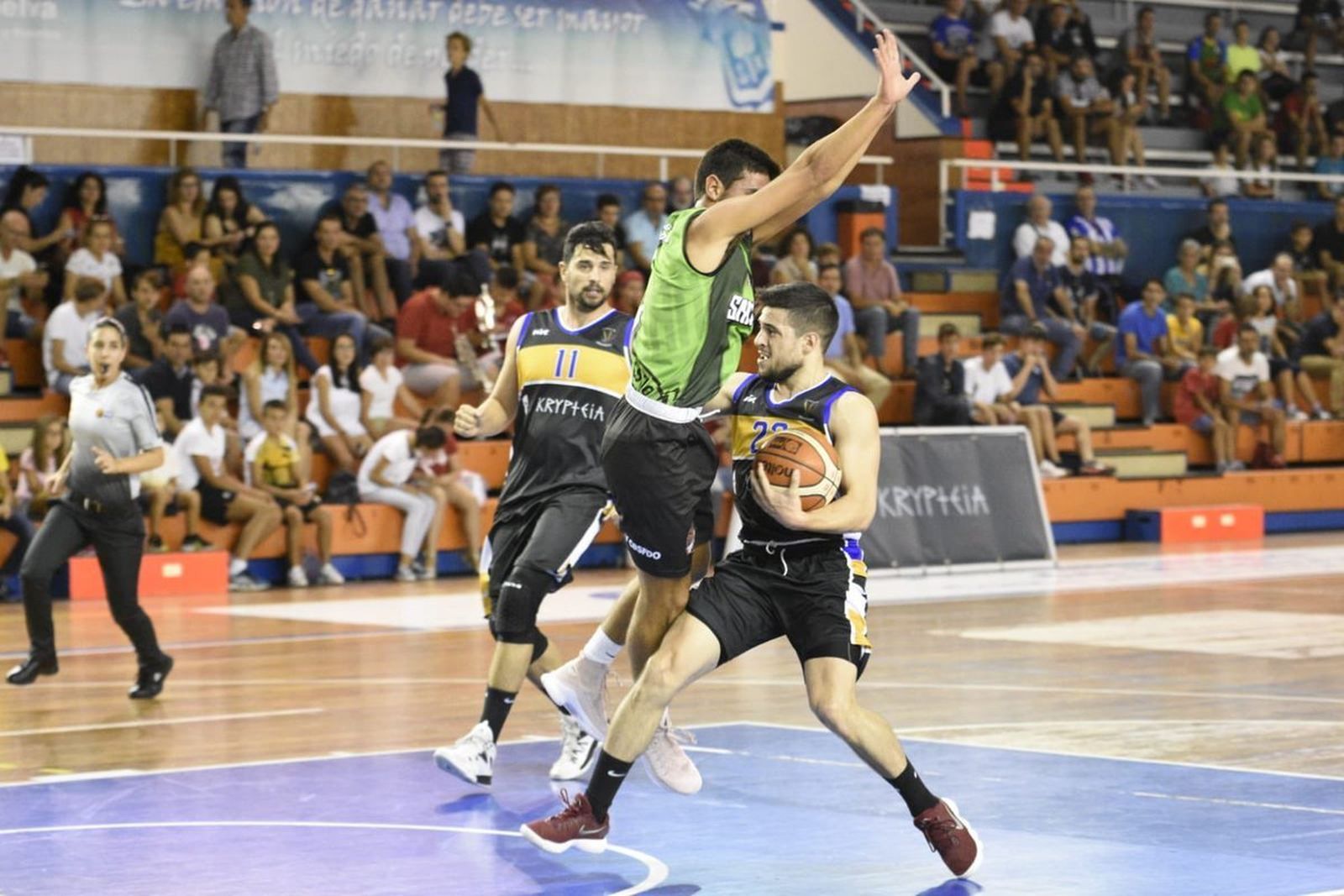 Un momento del encuentro que el Krypteia Capital disputó en Huelva el pasado fin de semana.