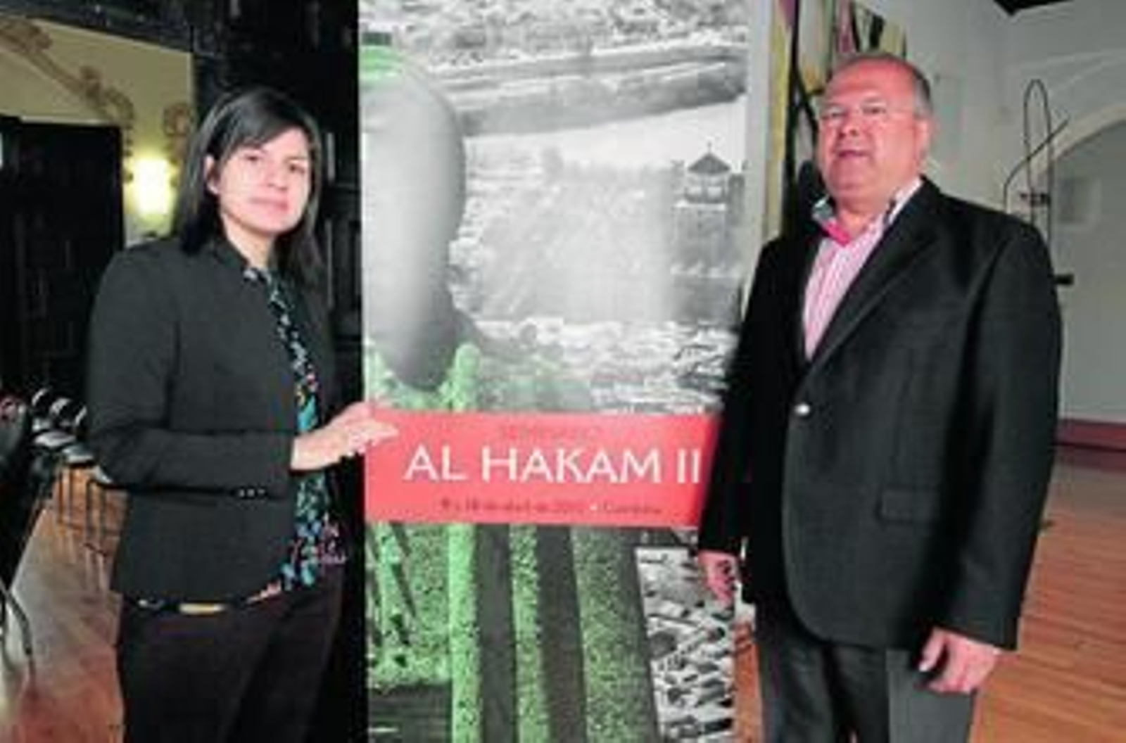 Amira Kedier y Juan Miguel Moreno Calderón, ayer.