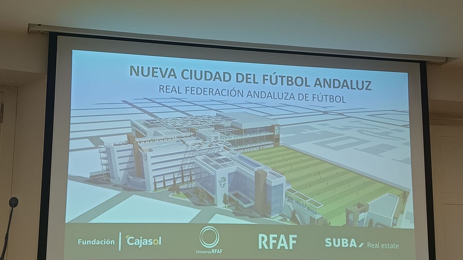 Plano del proyecto de la Nueva Ciudad del Fútbol Andaluz