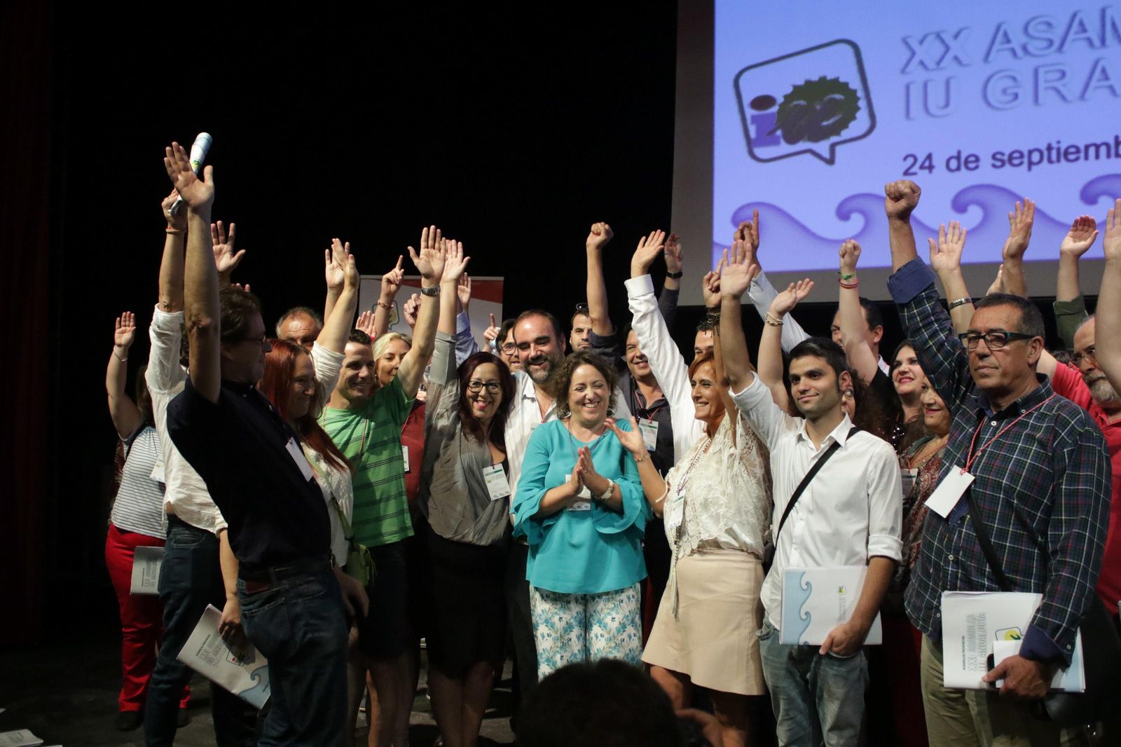 La nueva coordinadora de IU, Mari Carmen Pérez ayer.