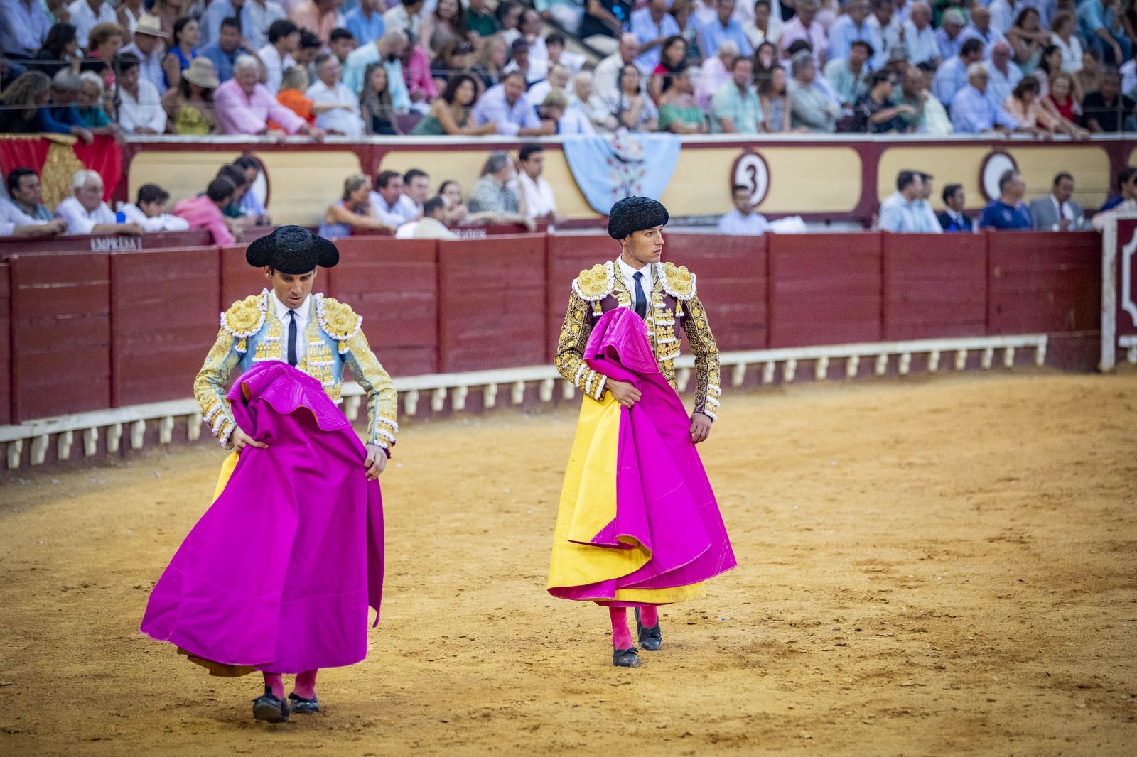 Daniel Crespo, Manzanares y Juan Ortega, en la plaza de toros de El Puerto