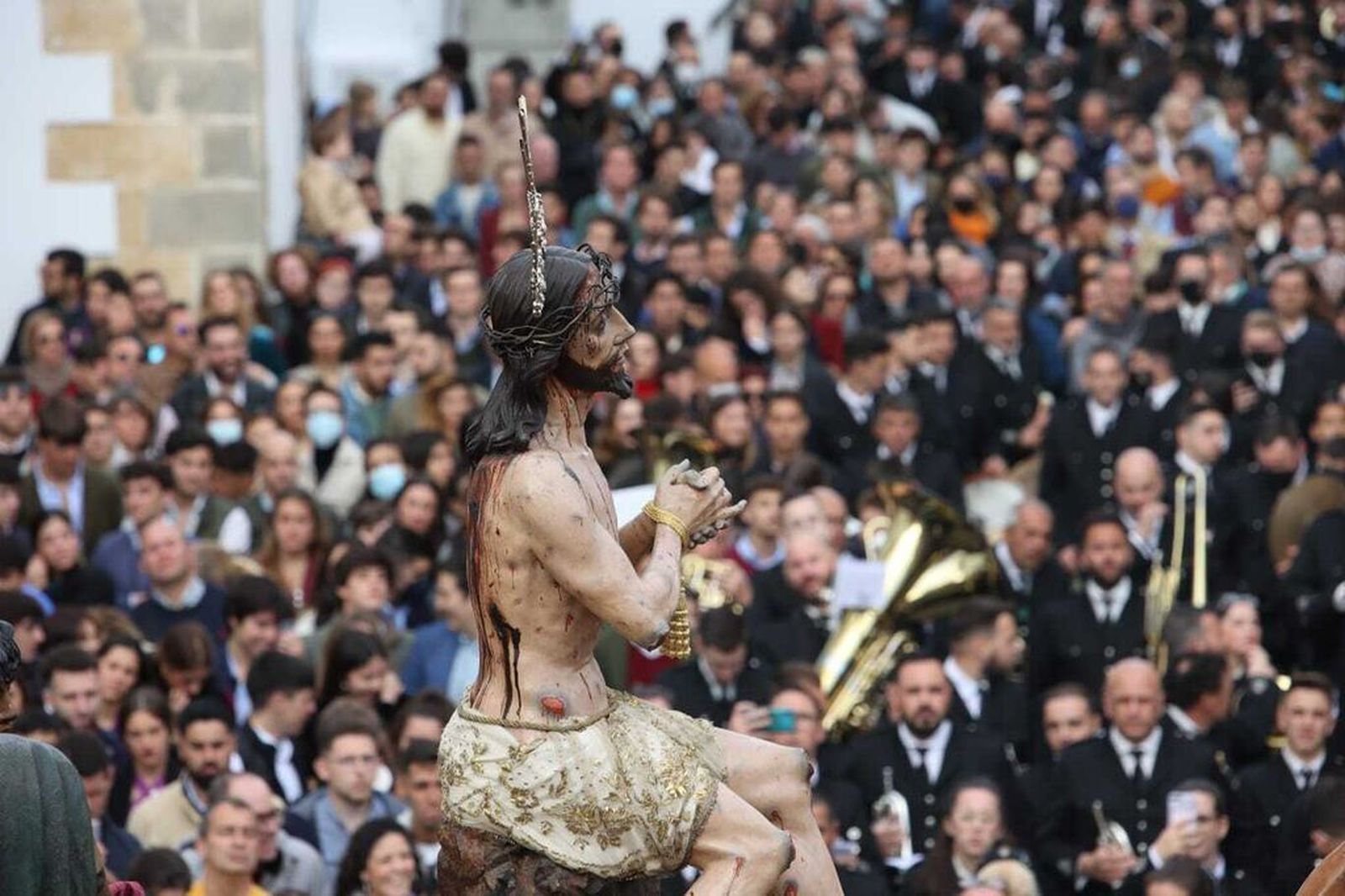 La imagen de Jesús de las Penas, de la hermandad de Los Judíos de San Mateo.