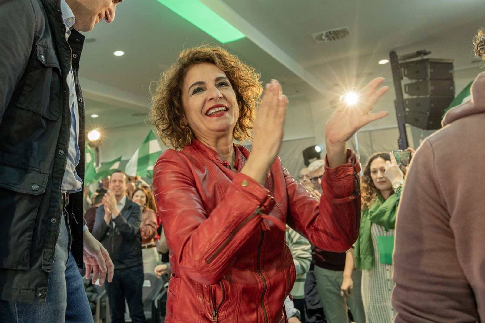 Acto en defensa de los servicios públicos para celebrar el 28F en Jaén