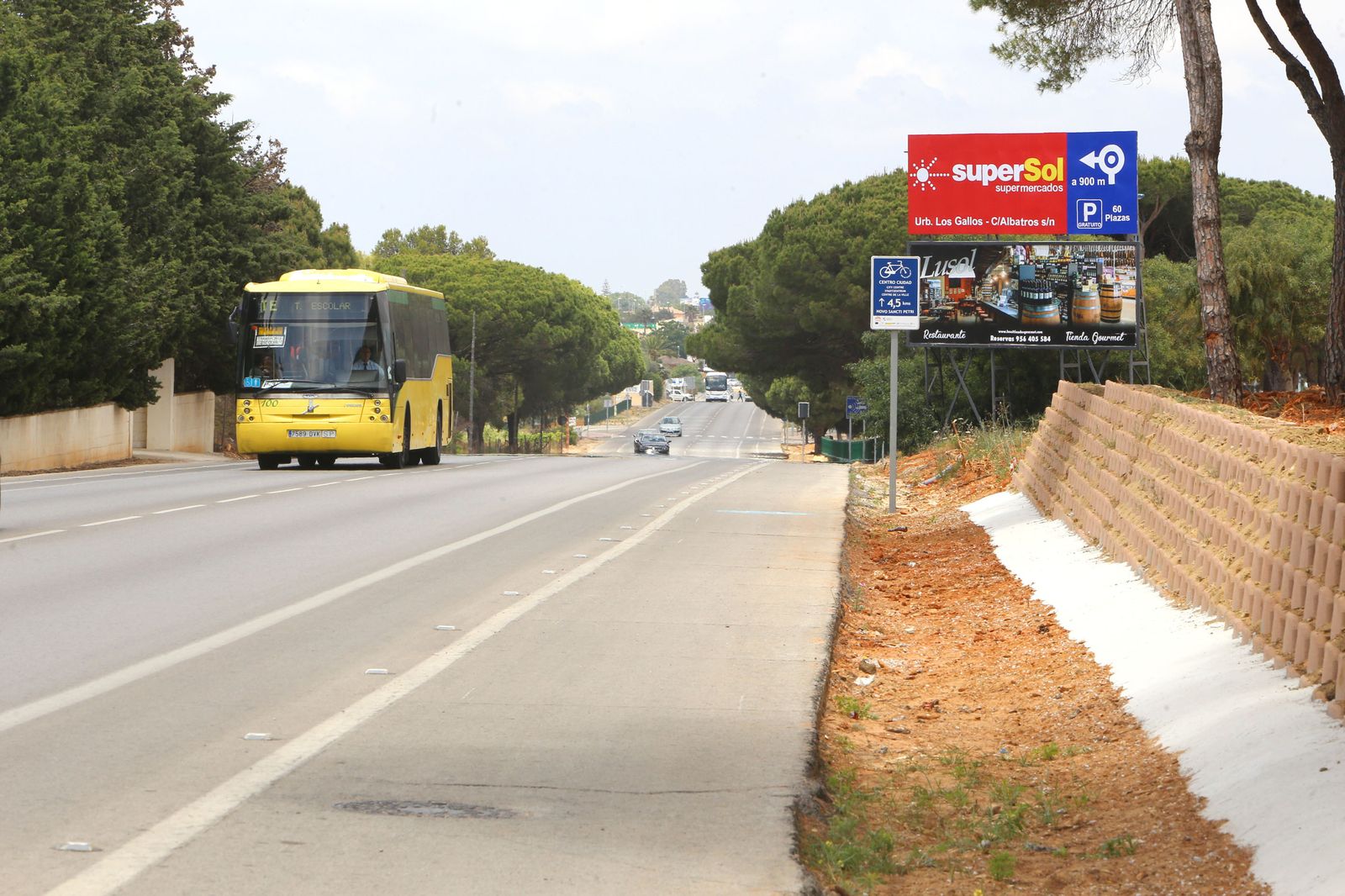 Carretera del Molino Viejo, en la que están proyectadas dos nuevas glorietas.