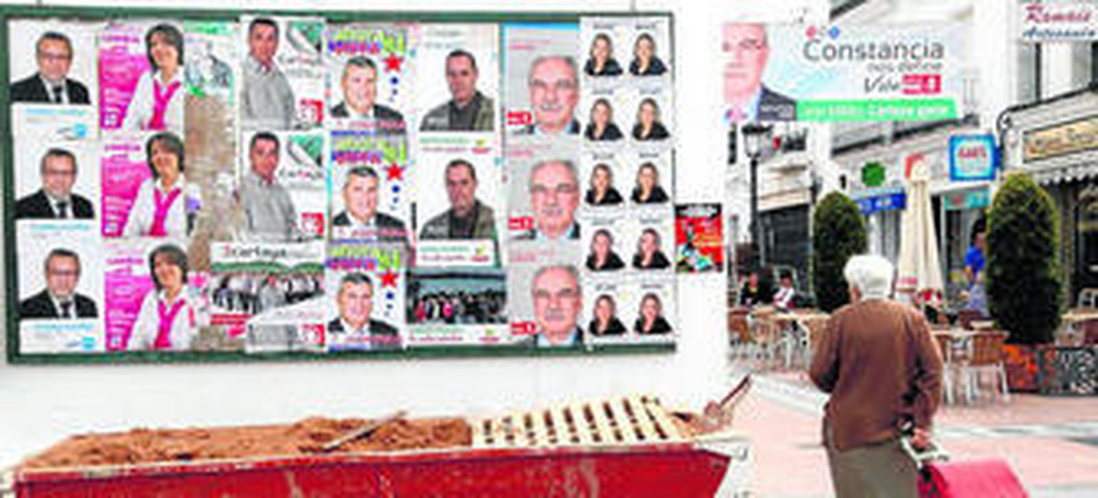 Los siete candidatos pactaron respetarse los espacios electorales en la calle para evitar altercados. Fue una iniciativa de IU.