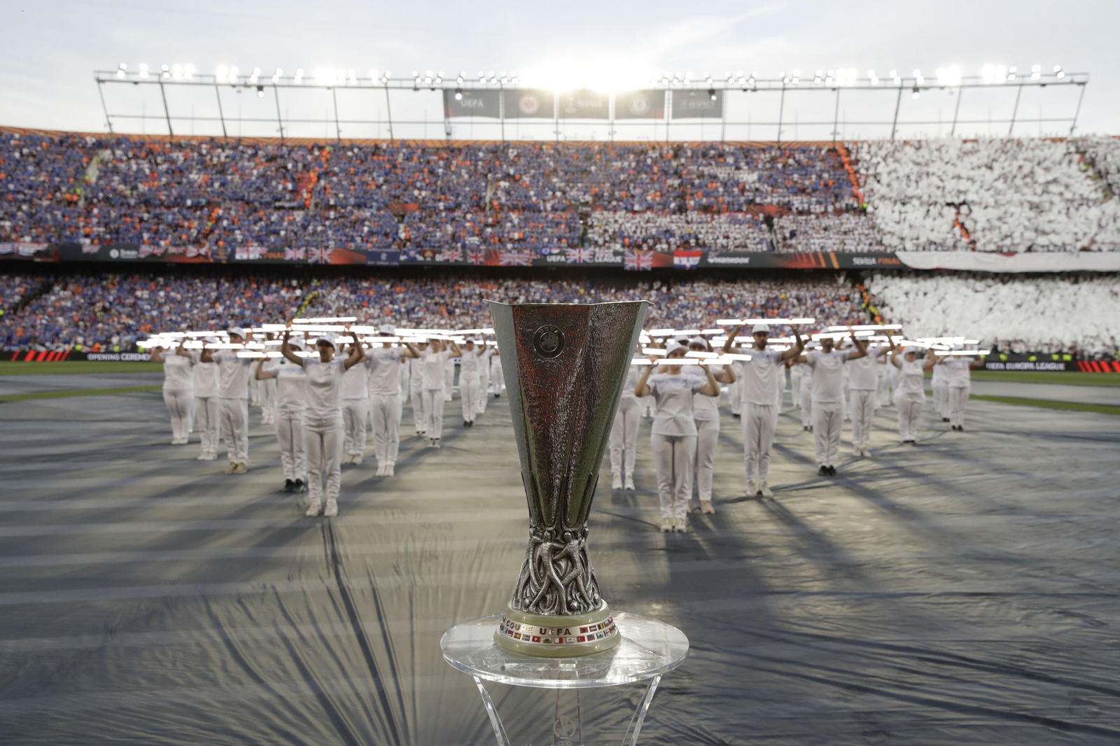 Preciosa panorámica del Sánchez-Pizjuán antes de la final de la Europa League.