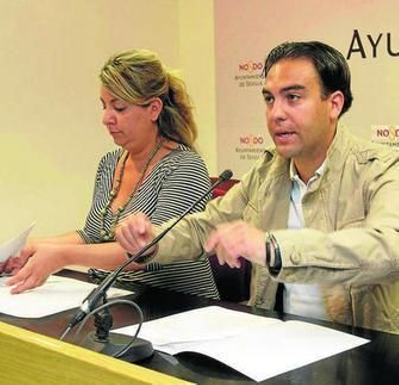 Encarnación Martínez y Alberto Moriña.