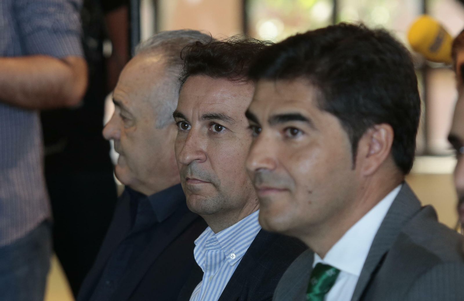 El presidente, Ángel Haro, junto al vicepresidente, José Miguel López Catalán.