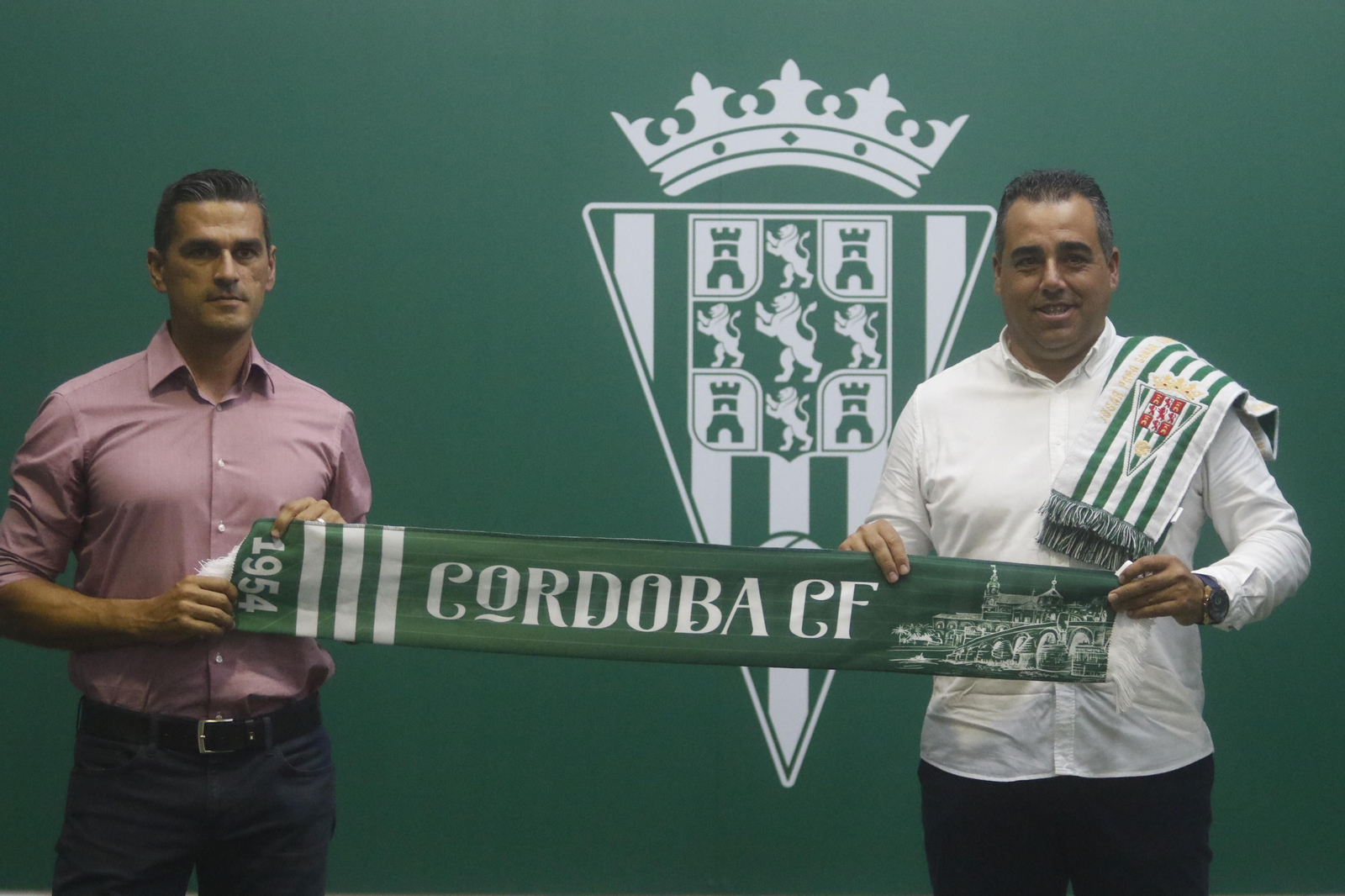 La presentación de Germán Crespo como entrenador del Córdoba CF, en imágenes