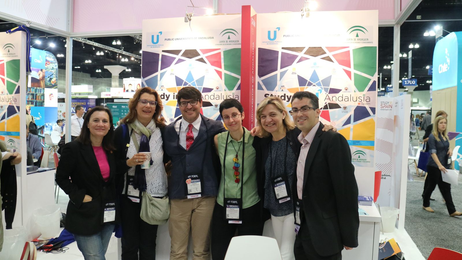 La delegación andaluza, en Nafsa 2017