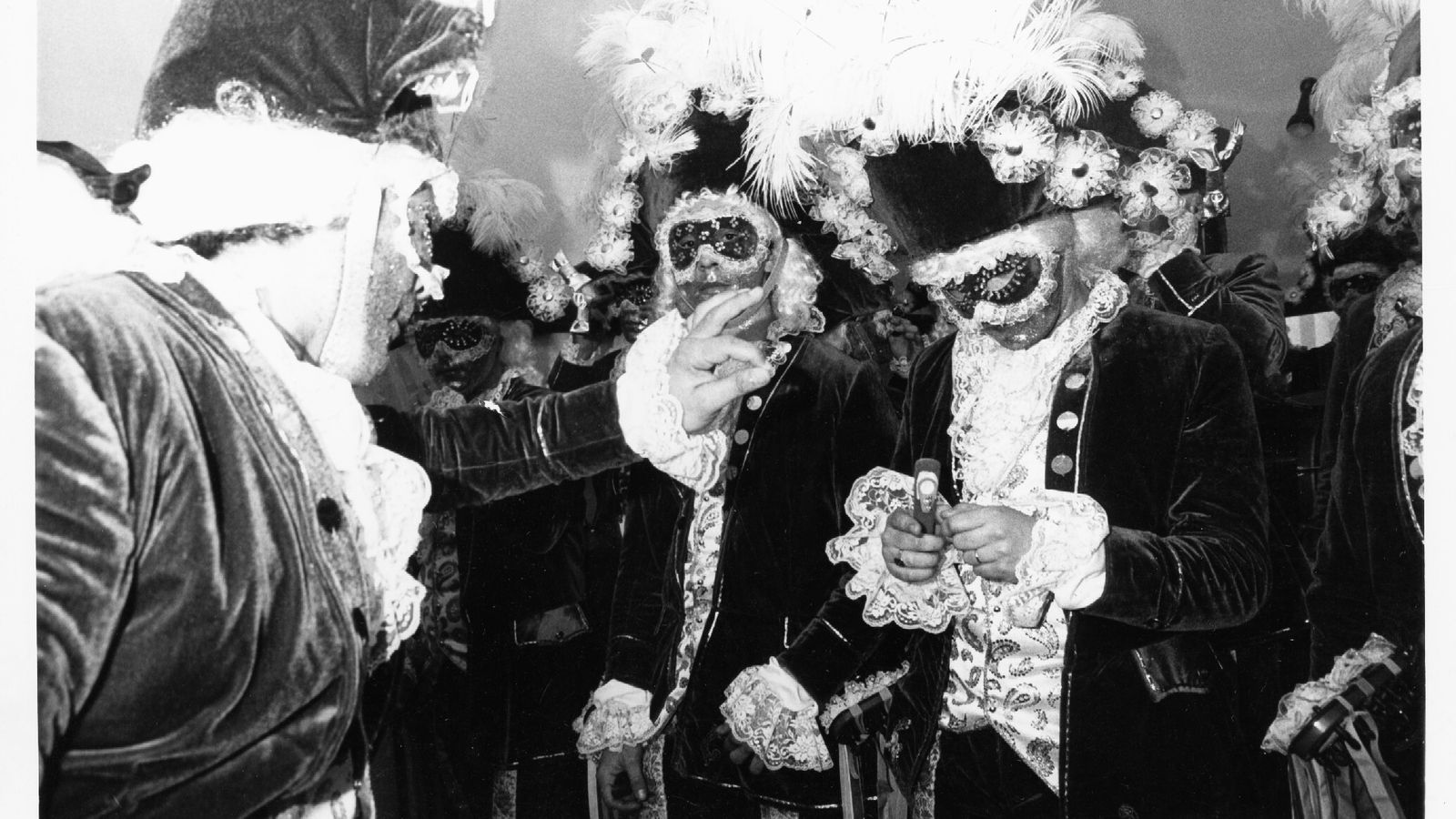 La comparsa 'Las coplas', tercer premio de 1985.