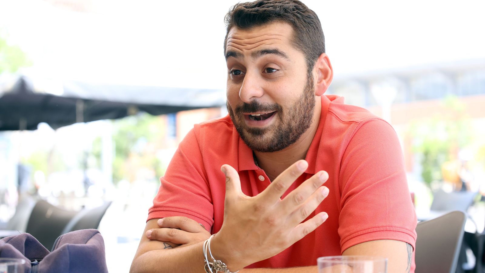 Manuel de Cantarote, durante la conversación.